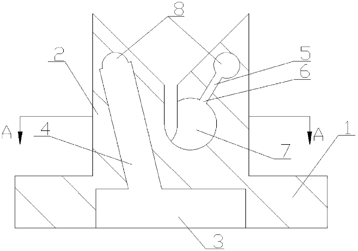 Sectional type air splicing chamber