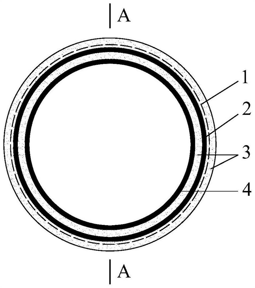 A kind of fabric reinforced concrete-steel pipe-frp composite pipe and its manufacturing method