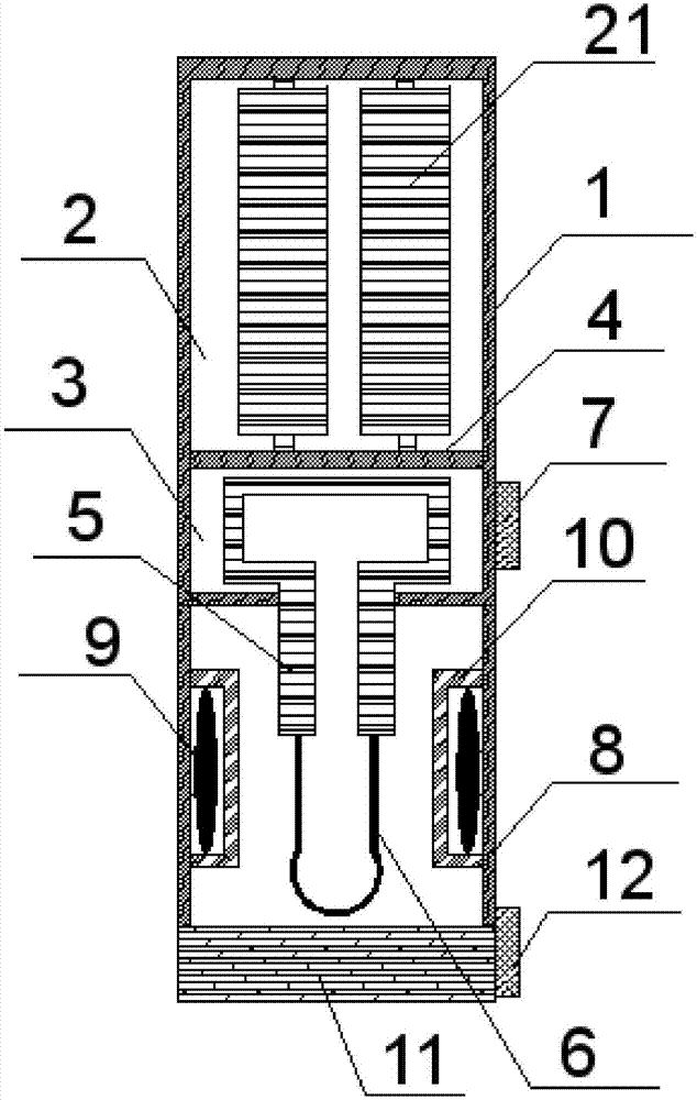 Inoculation loop rod with self-disinfection function