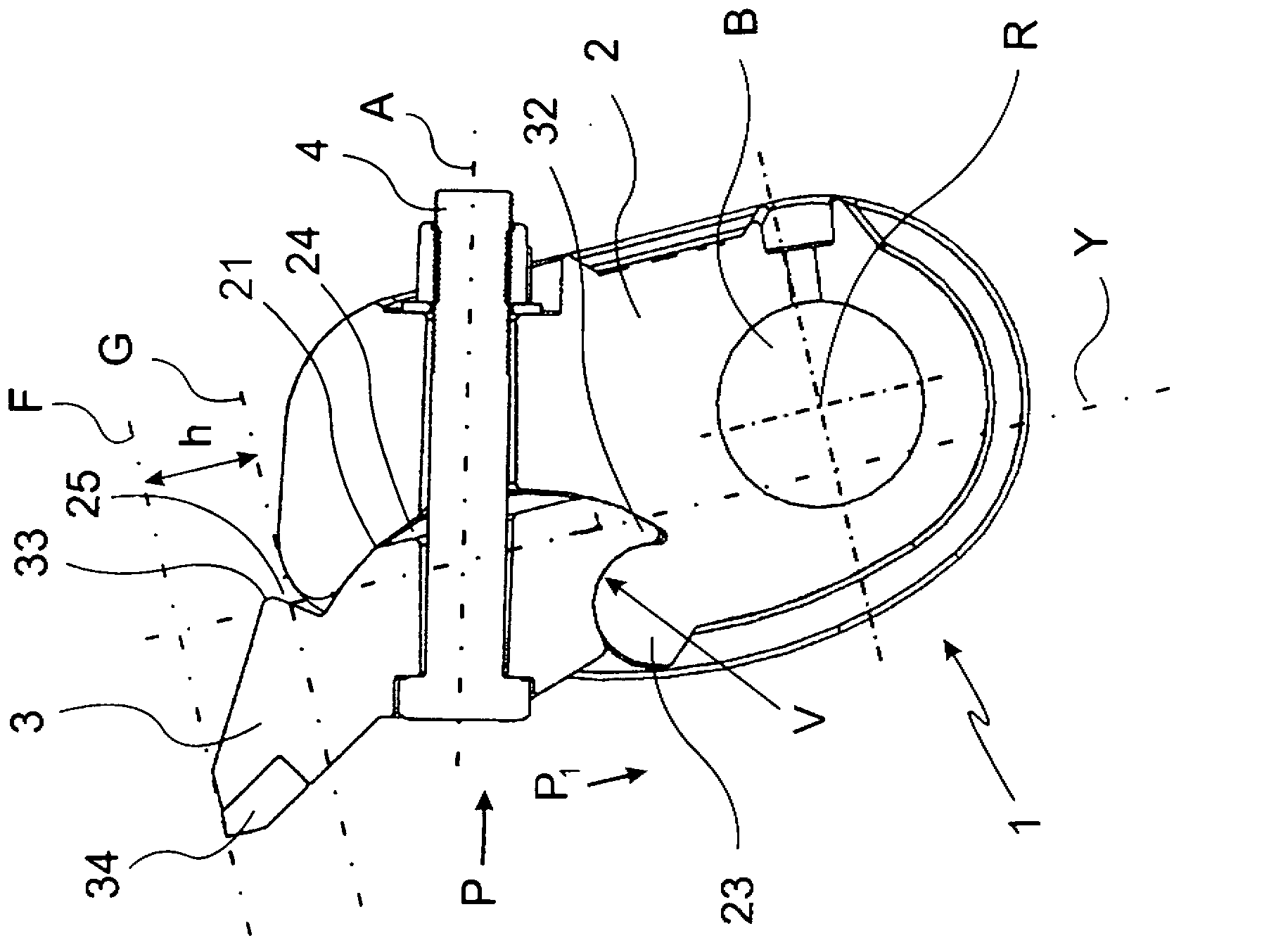 Hammer with a cutting attachment and a base body