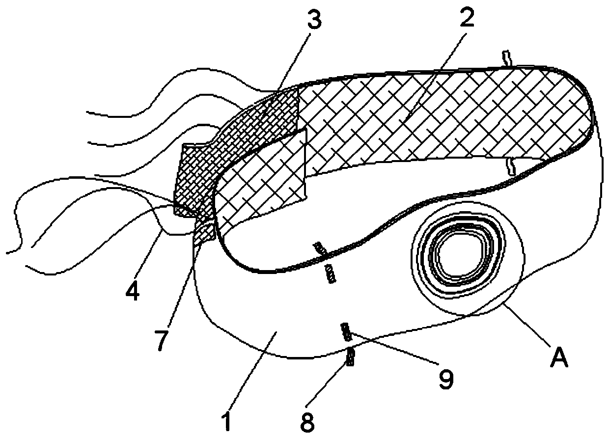 Improved special abdominal belt for stoma