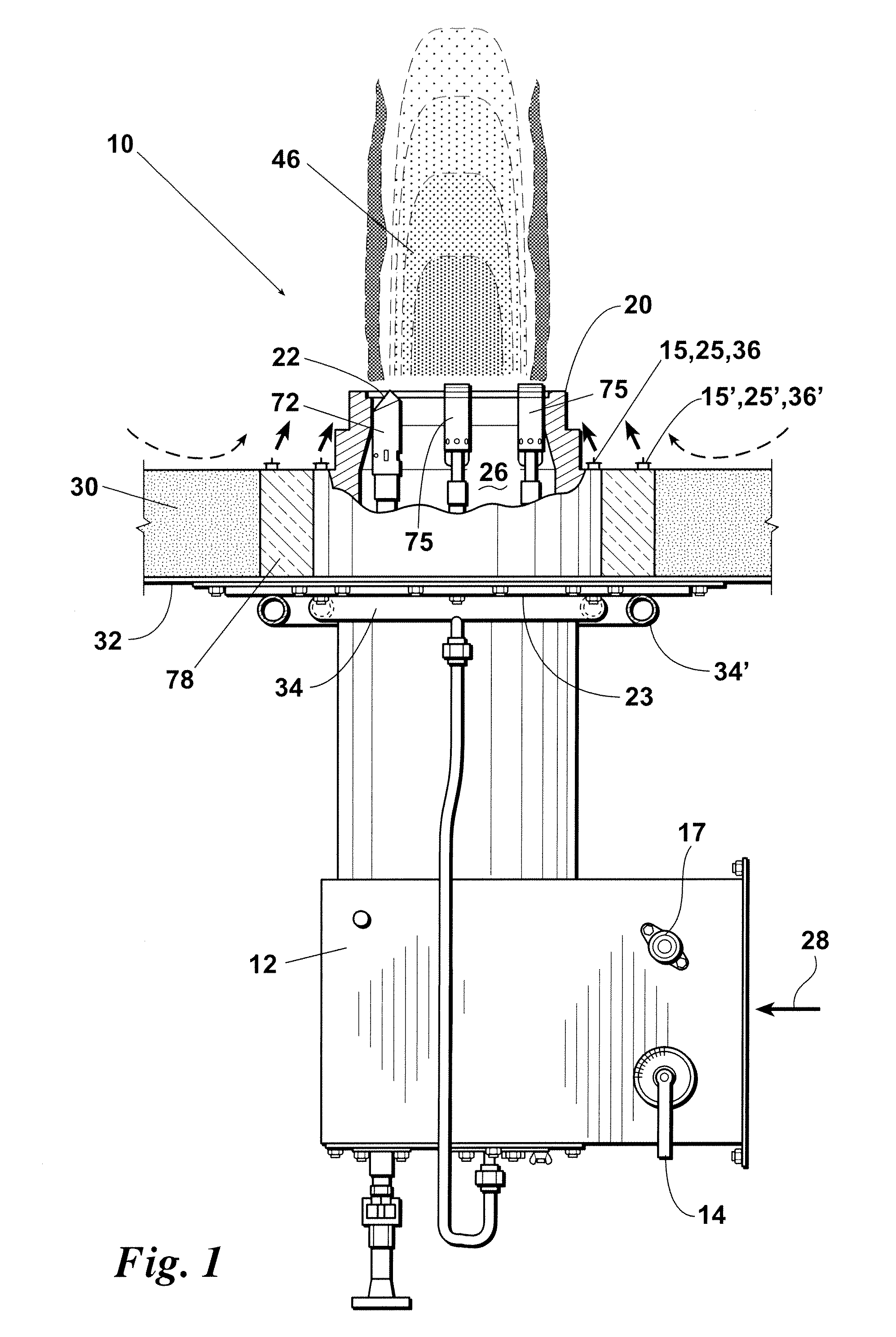 Low NOX burner apparatus and method