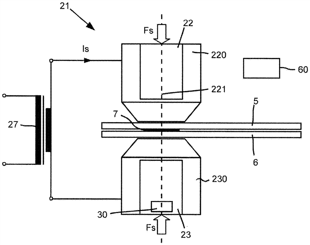 Welding Control Device For Welding Tool And Method of Force Adjustment To Welding Tool