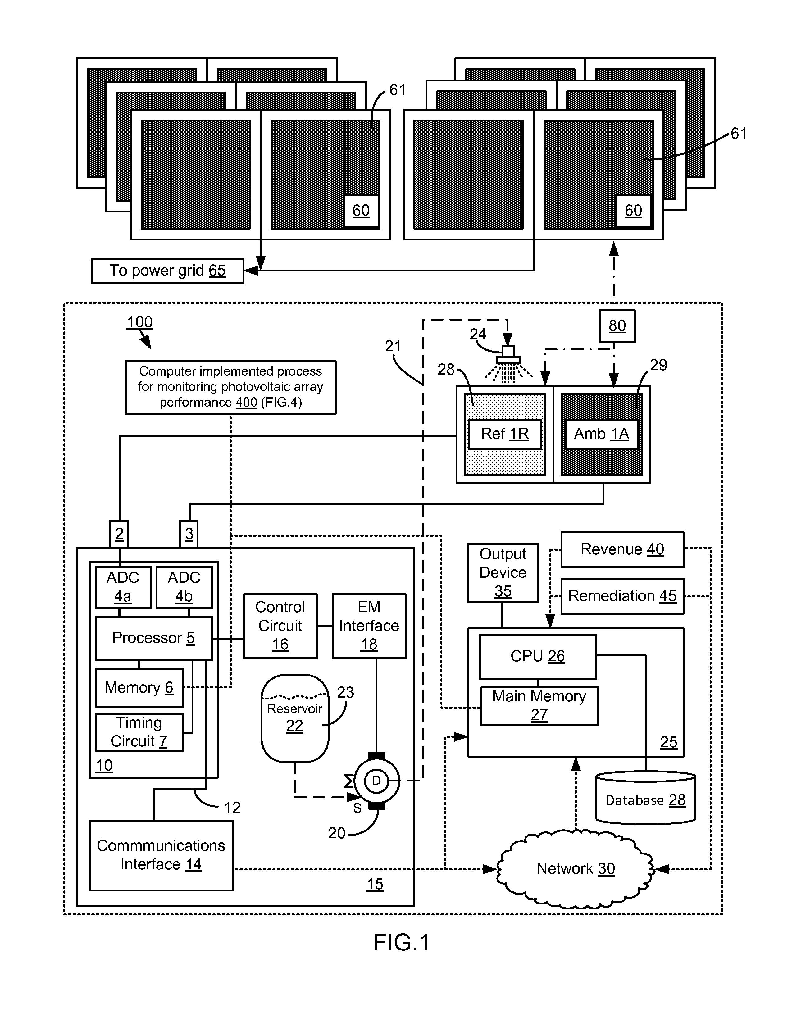 Photovoltaic array performance monitoring system