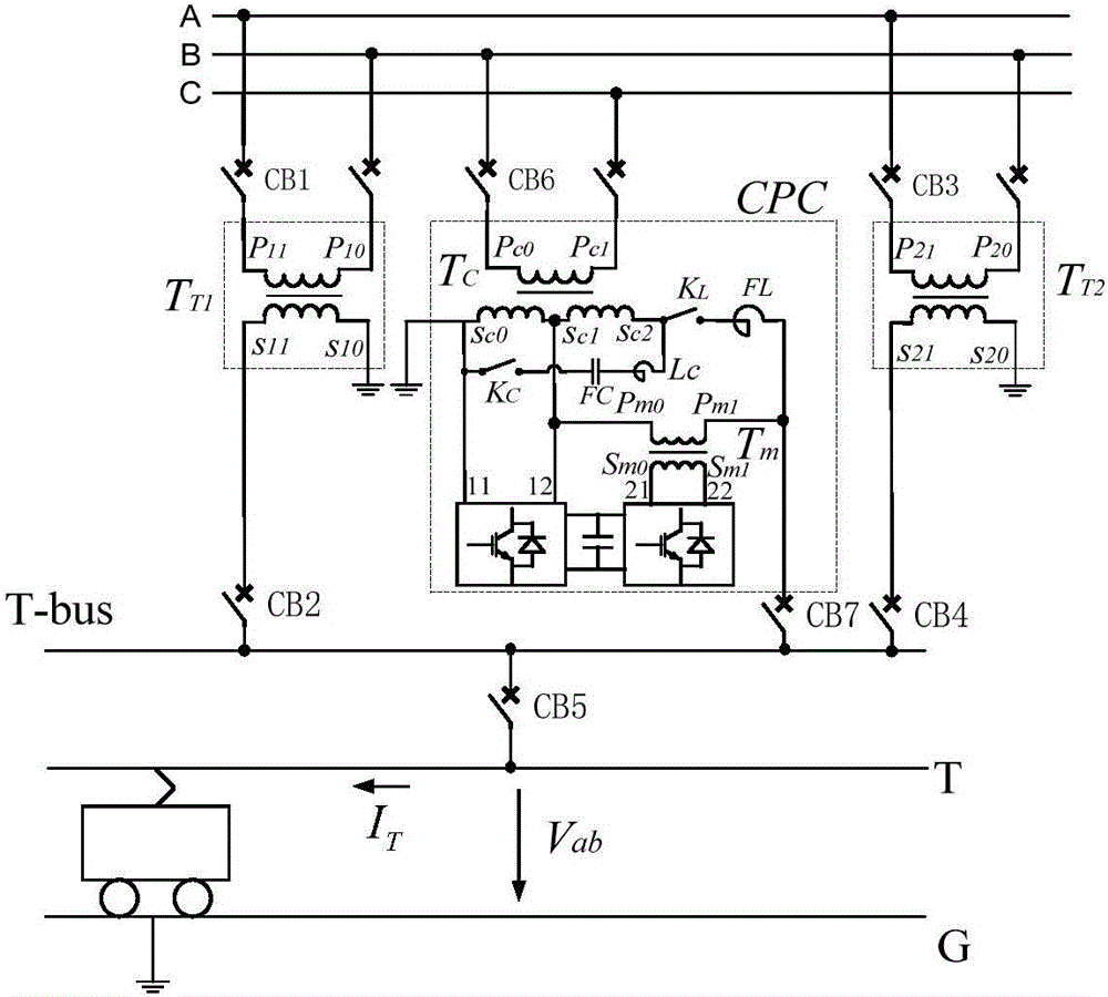 Same-phase traction power supply system suitable for high-speed electrified railway