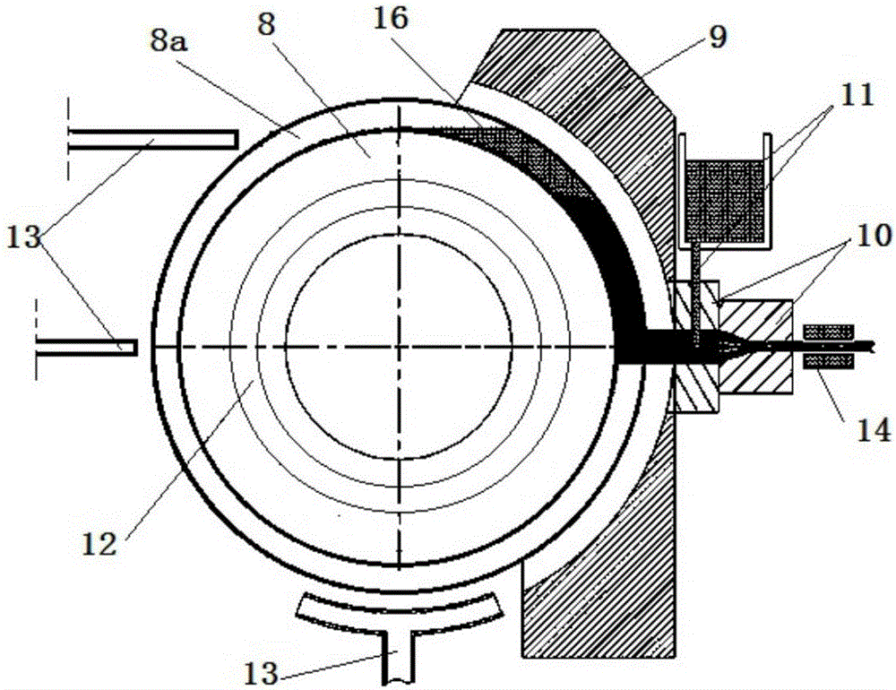 Core soldering tin bar continuous casting and extruding machining system and molding technology thereof