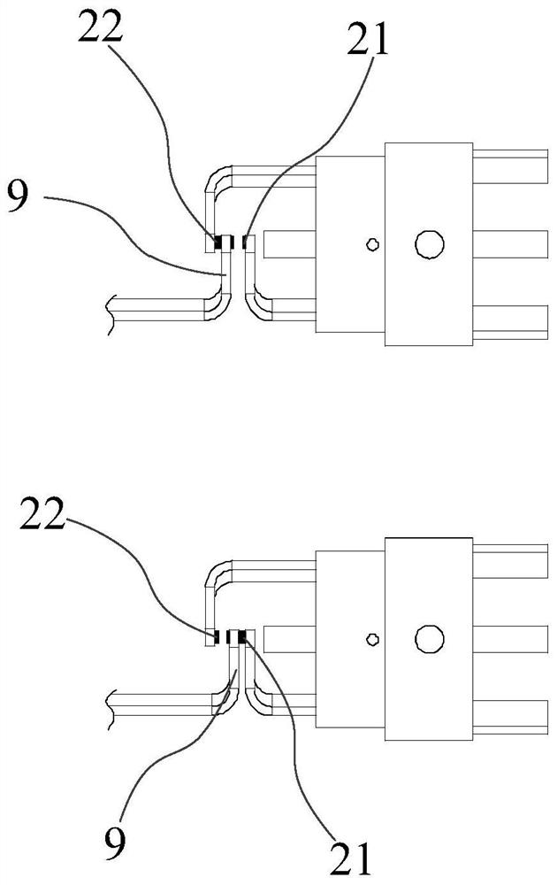 Non-contact proximity switch and valve position indicating system