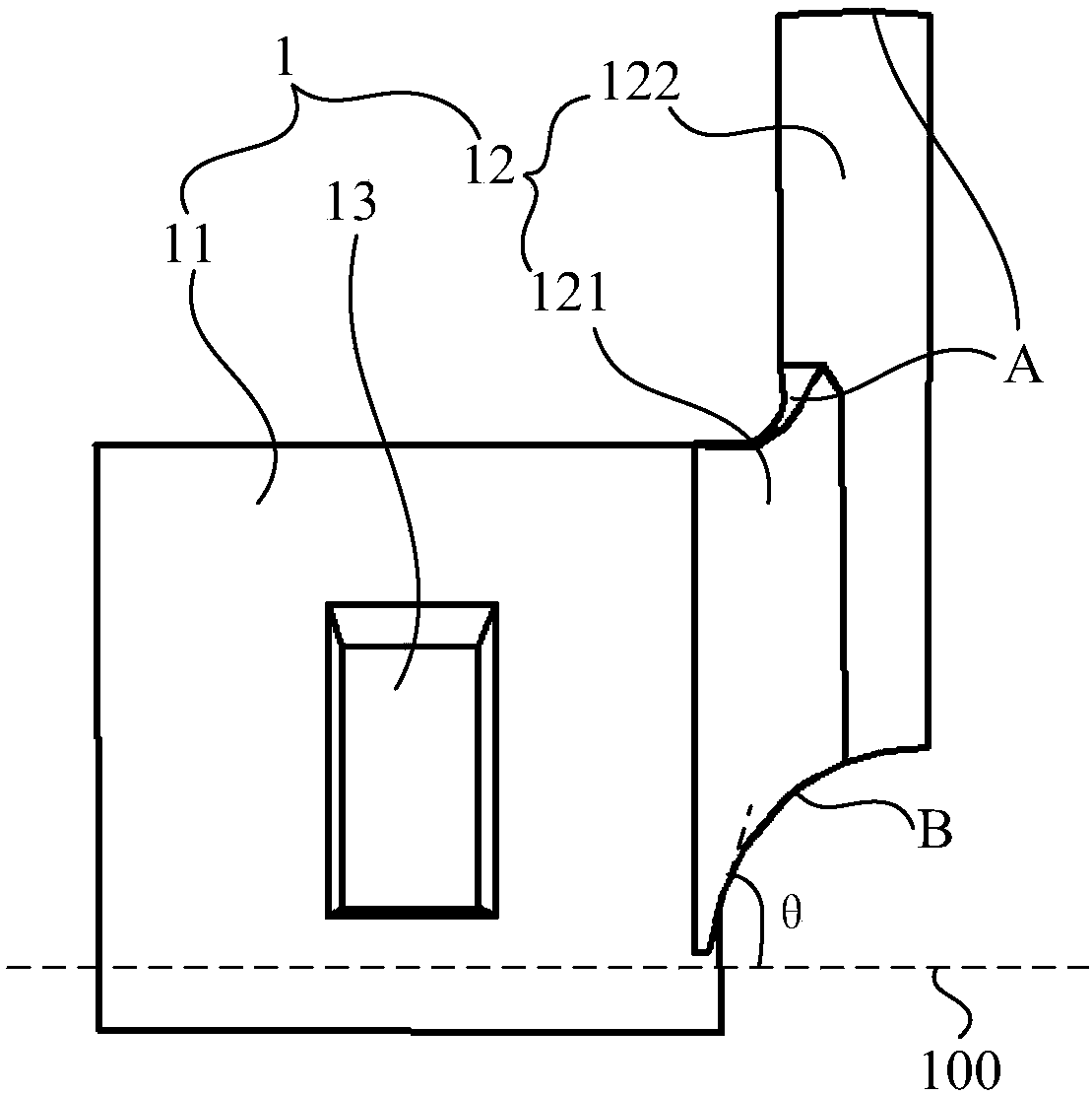 Connecting structure, deep well type vertical grounding electrode and assembling method thereof