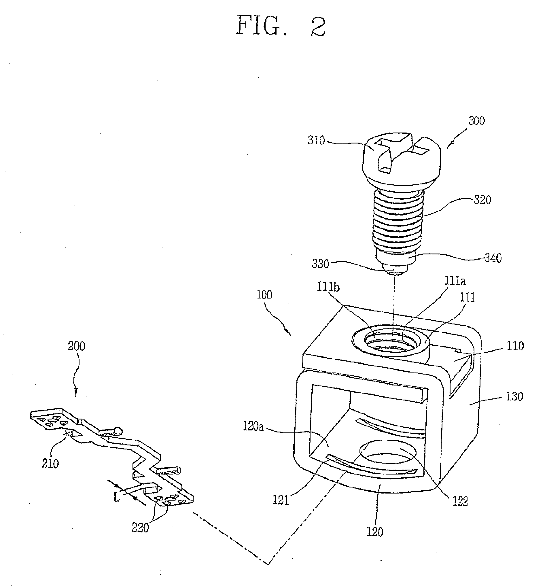 Coil terminal assembly for magnetic contactor