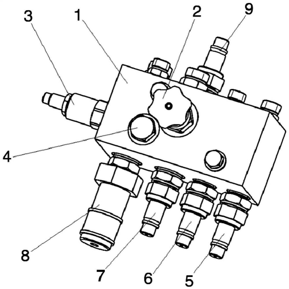 Quick plug valve group, remote hydraulic control system and engineering vehicle