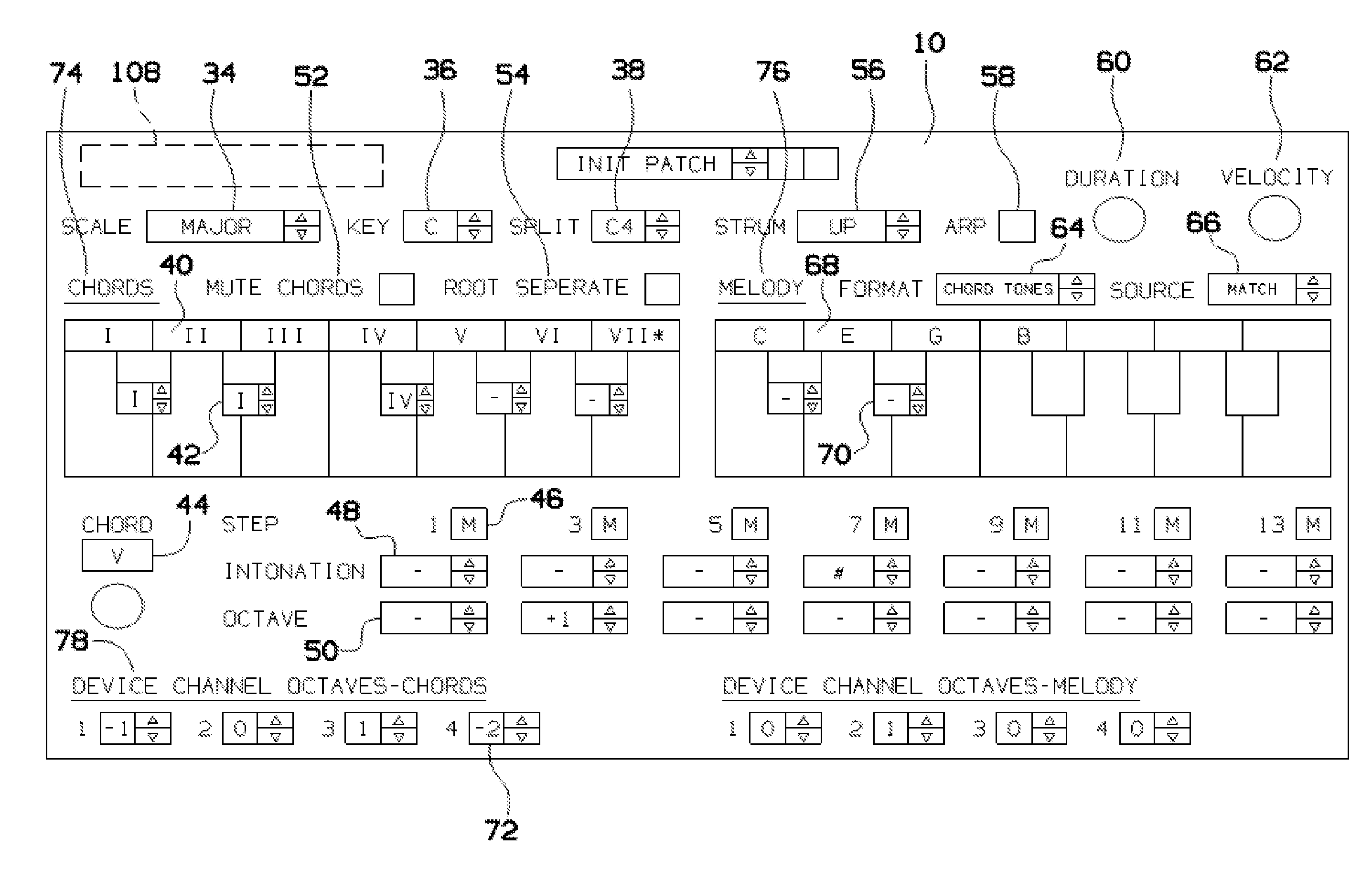 Midi re-mapping process for utilizing proper music theory when playing a keyboard