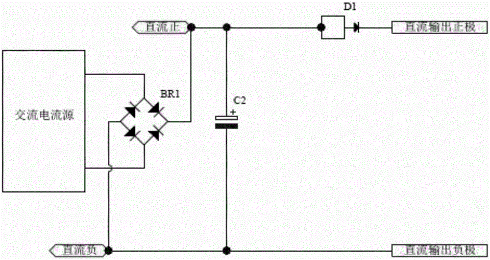 Anti-flowing backwards protection circuit