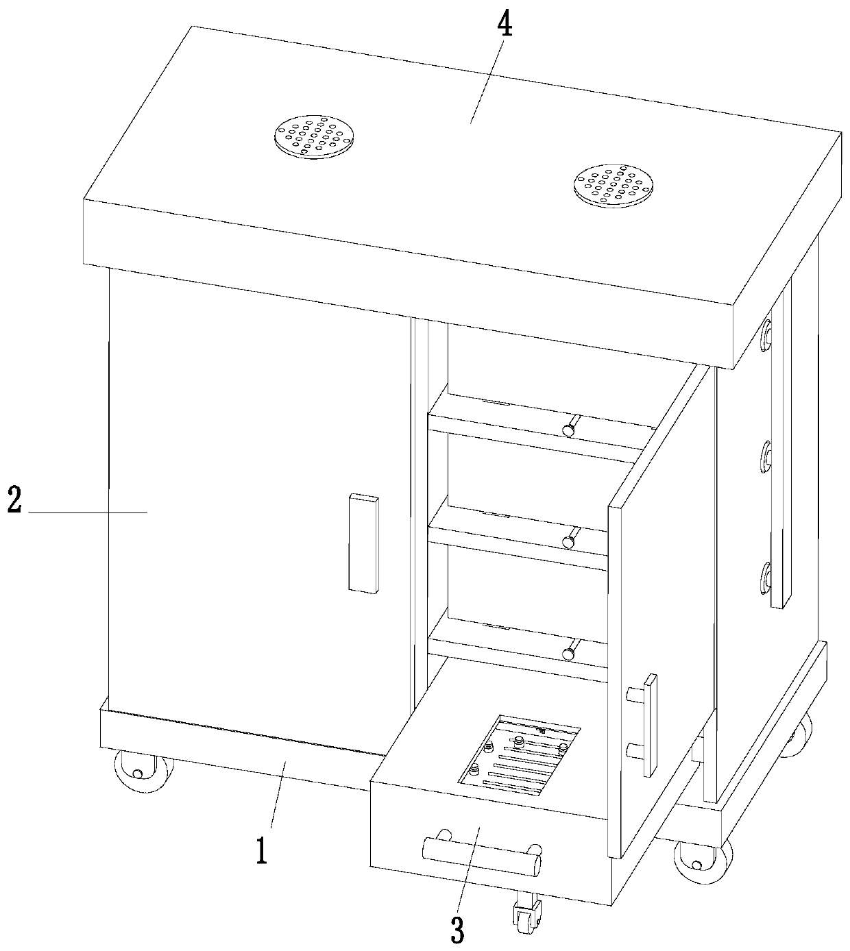 Intelligent shoe cabinet with ultraviolet sterilization and drying function