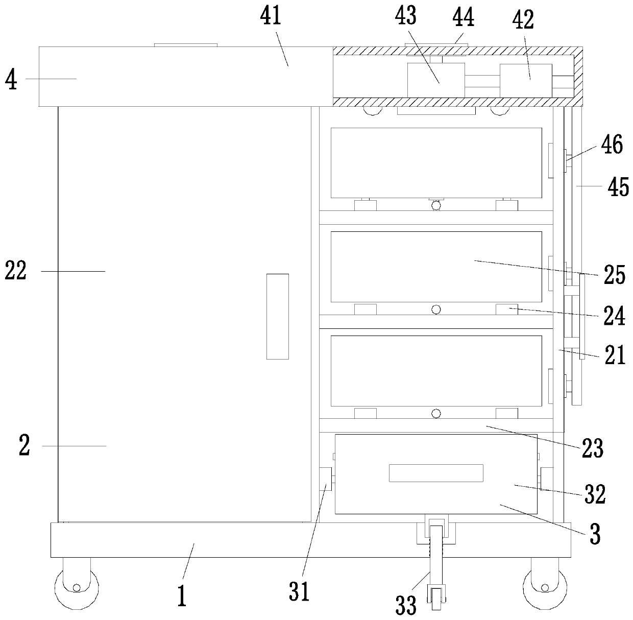 Intelligent shoe cabinet with ultraviolet sterilization and drying function