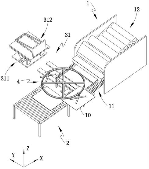 Glass discharging system for hollow glass production