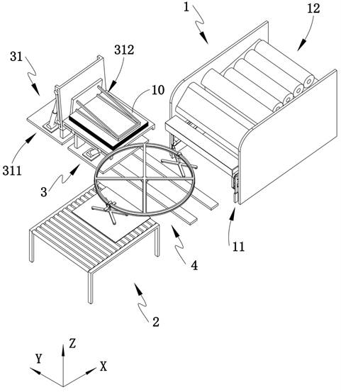 Glass discharging system for hollow glass production