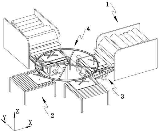 Glass discharging system for hollow glass production