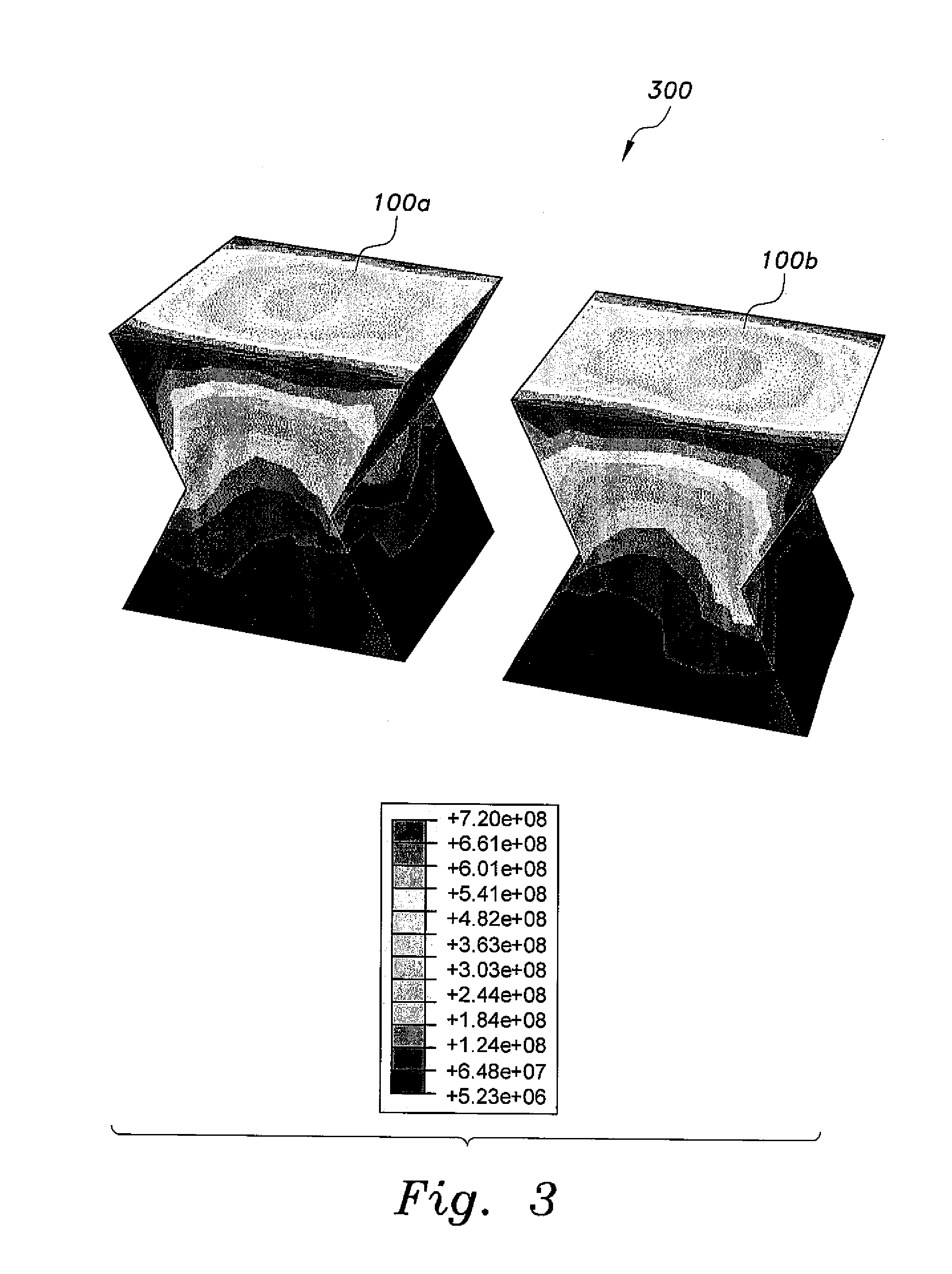 Thermoelectric module with bi-tapered thermoelectric pins