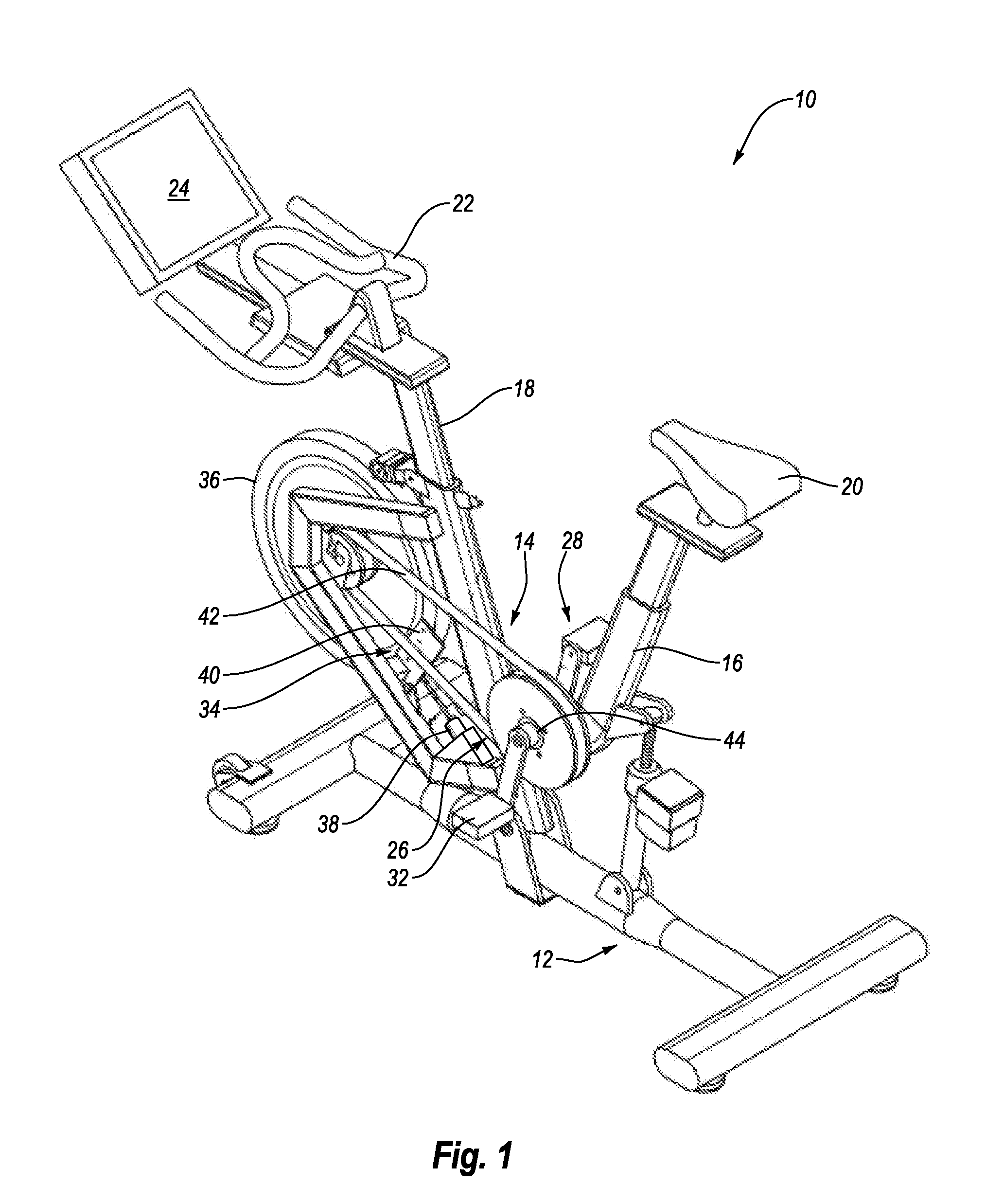 System and Method for Simulating Environmental Conditions on an Exercise Bicycle