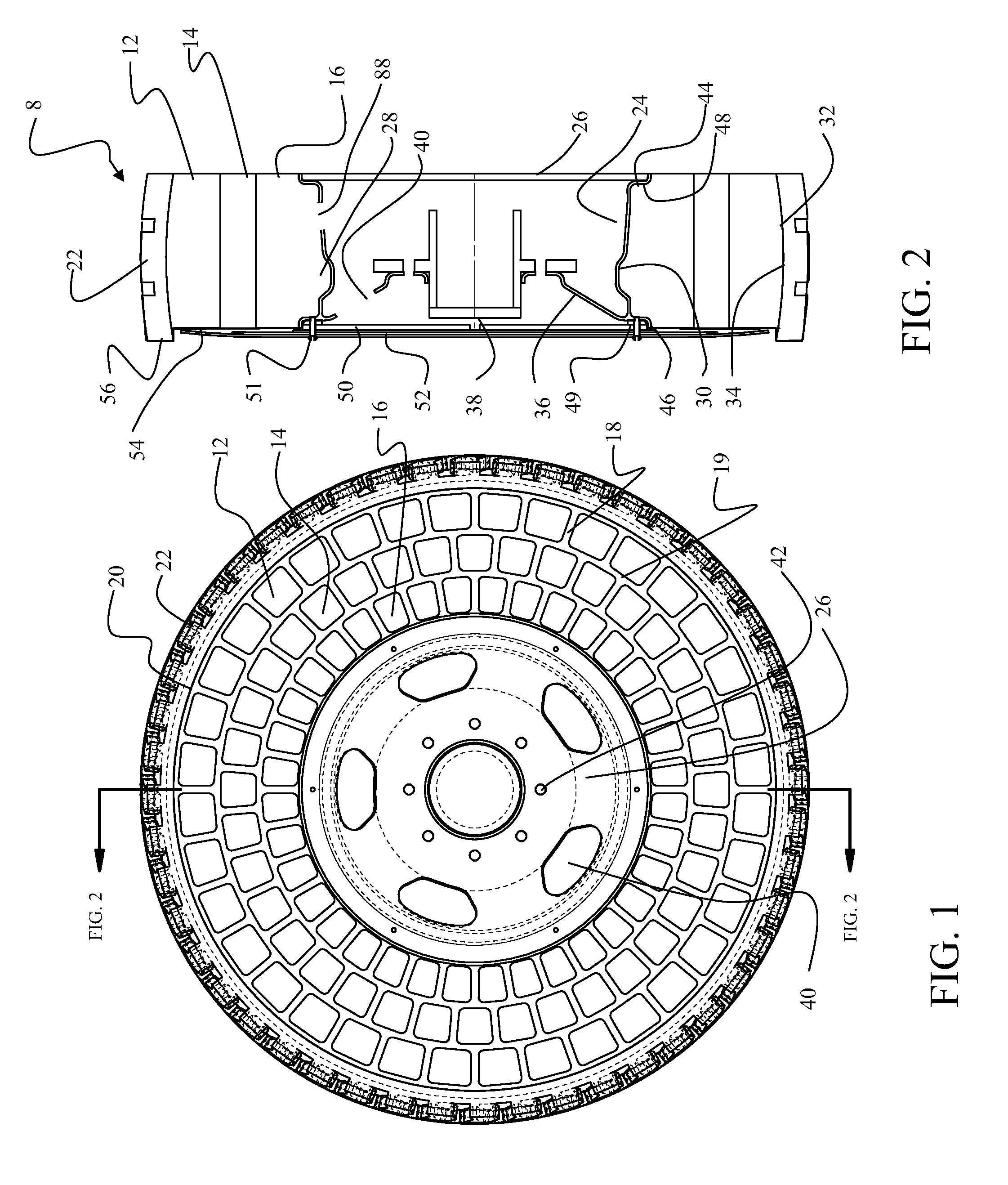 Non-pneumatic survivable tire, cover and fabrication processes