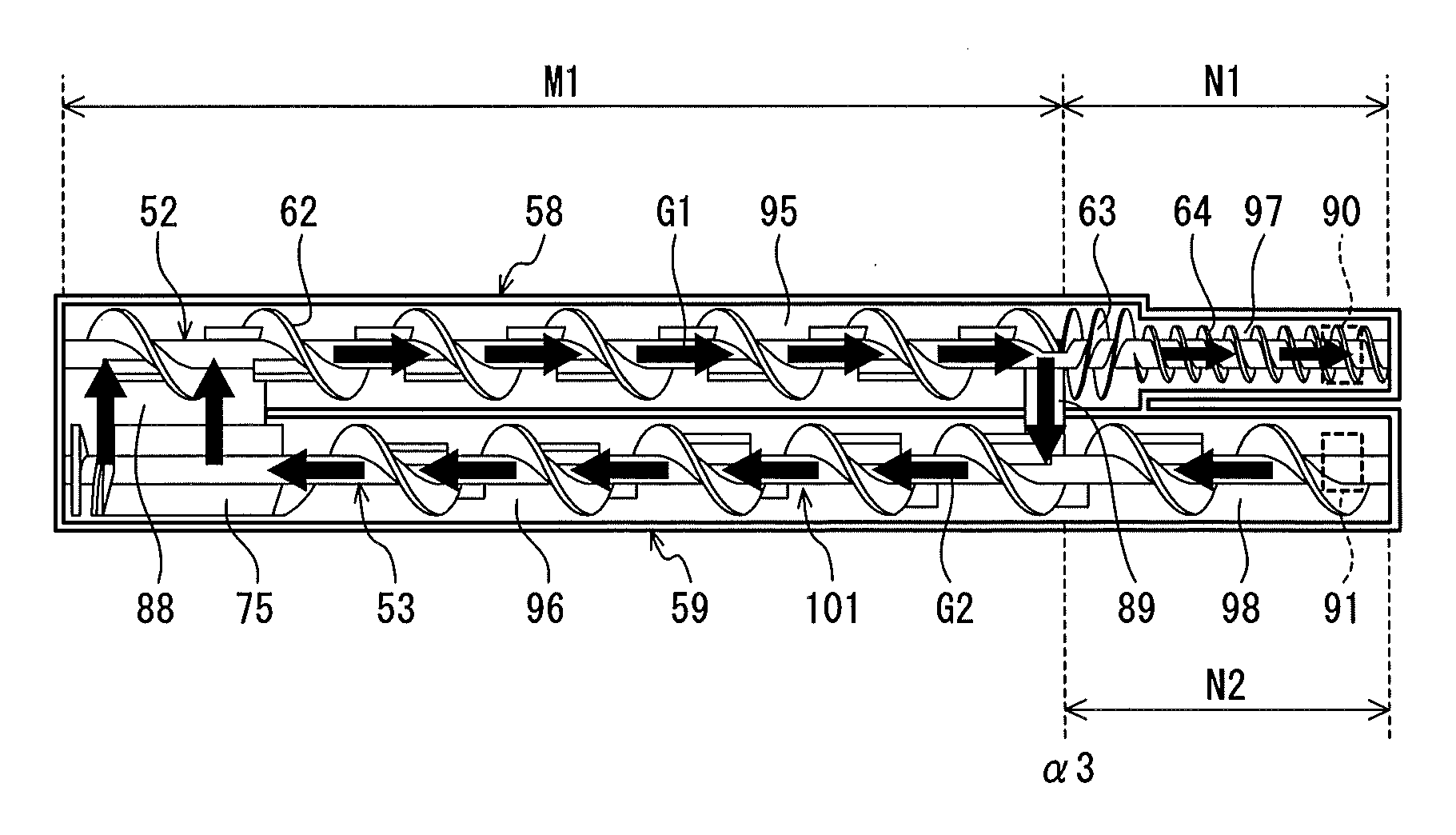 Developing device and image formation apparatus