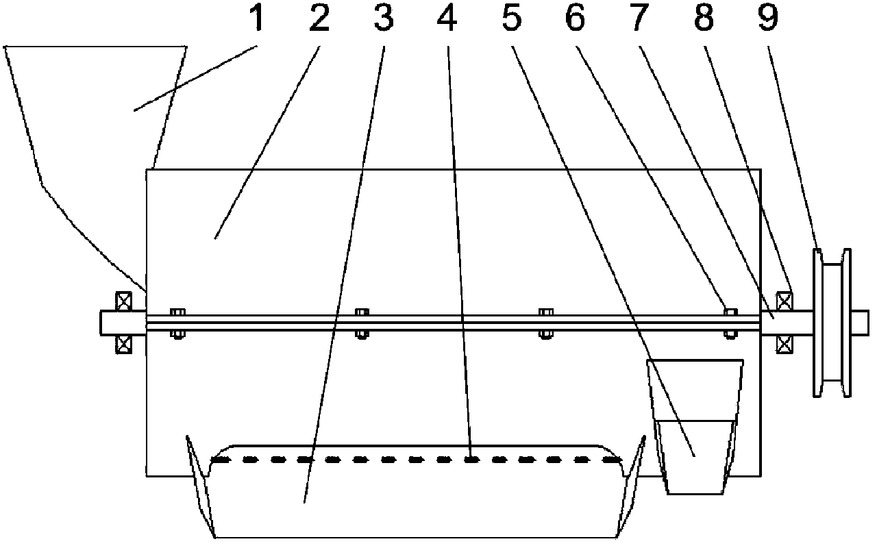 High-efficiency pulverizer for pulverizing crops containing continuous fibers