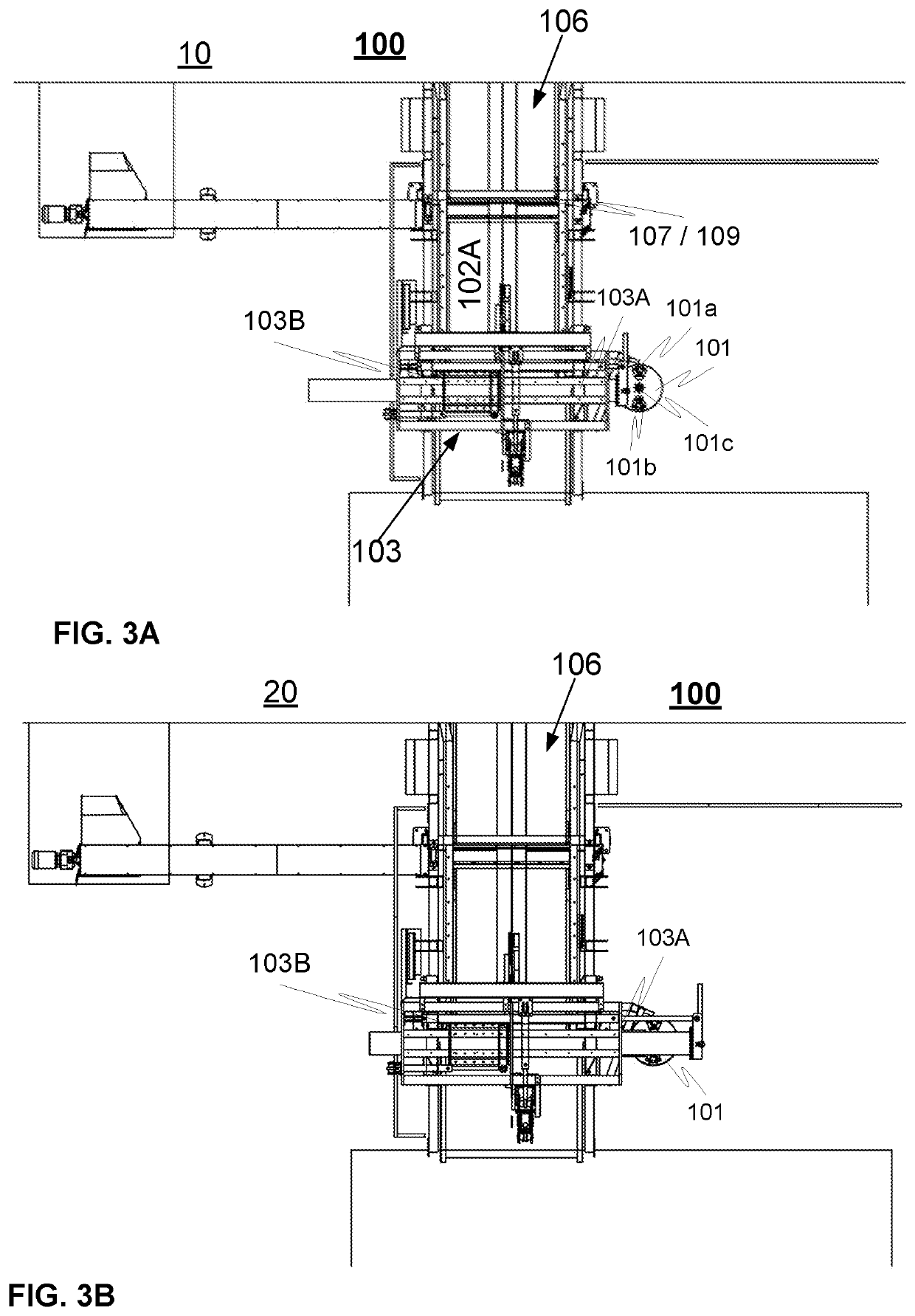 Bale opening device