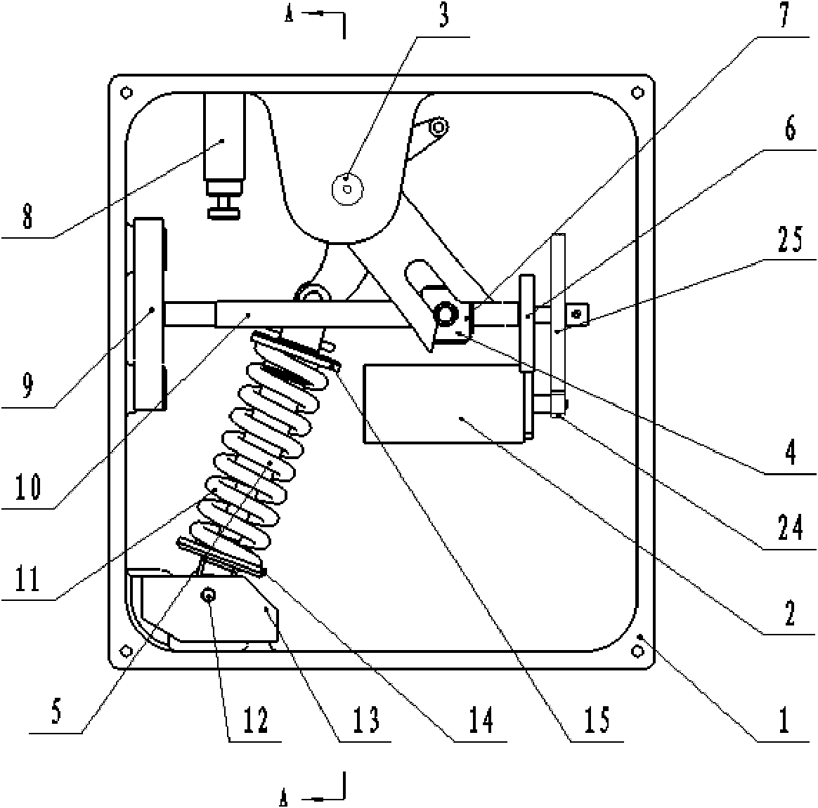 Electric spring operating mechanism