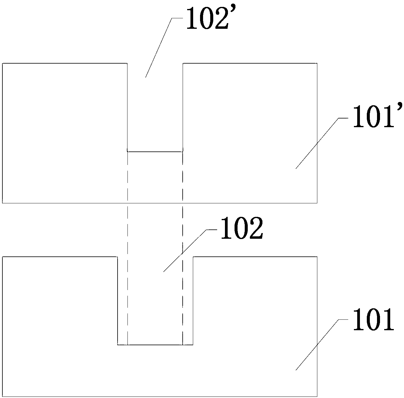 Air gap forming method