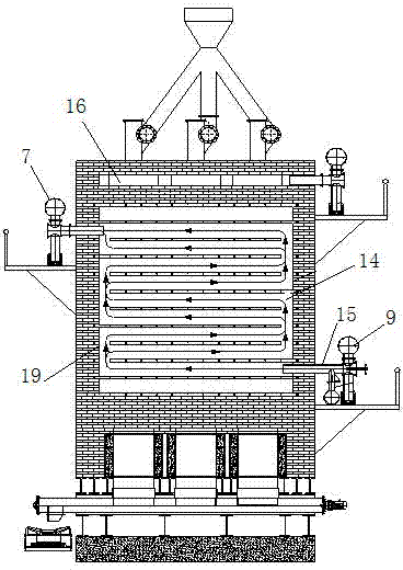 Fine coal low-temperature destructive distillation kiln