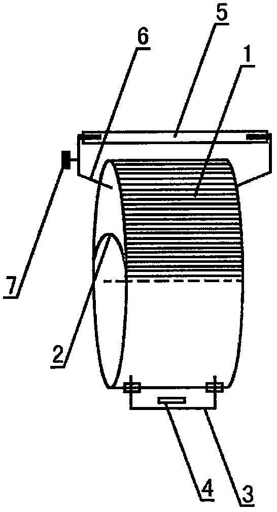 Disc type visual device used for deep hole welding