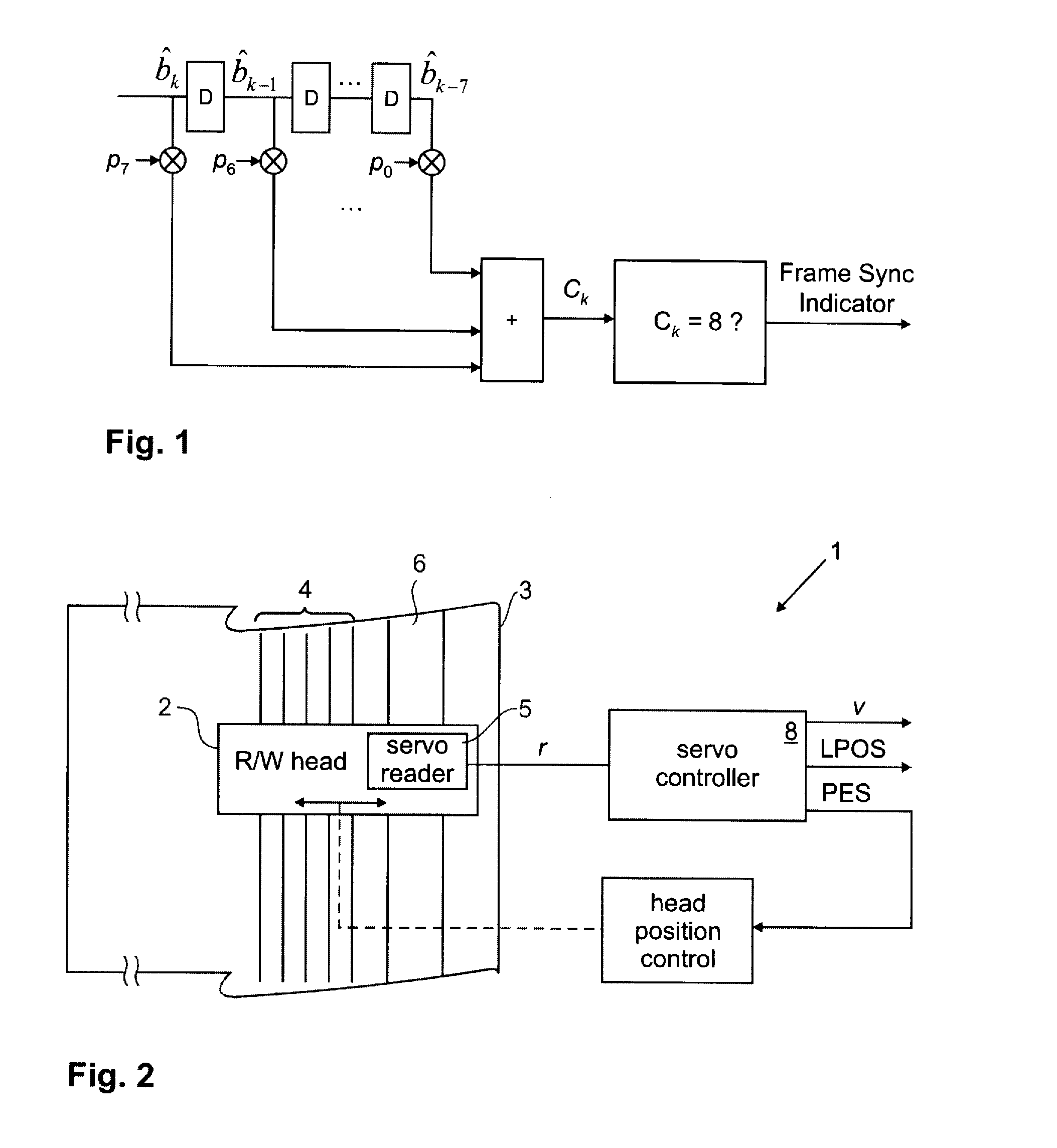 Word synchronization for servo read signals in tape drives