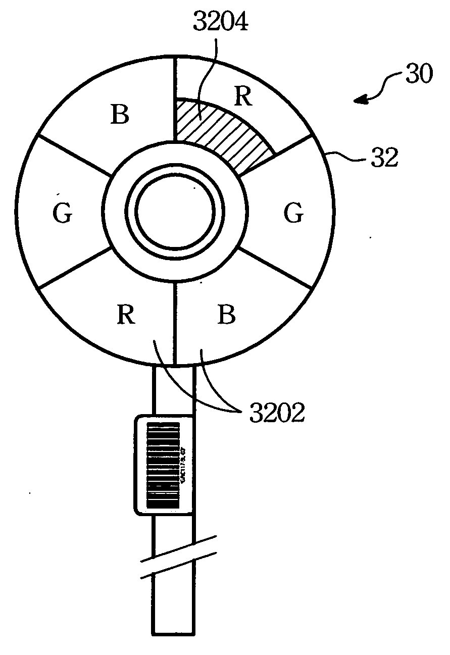 Color wheel module for a projection apparatus