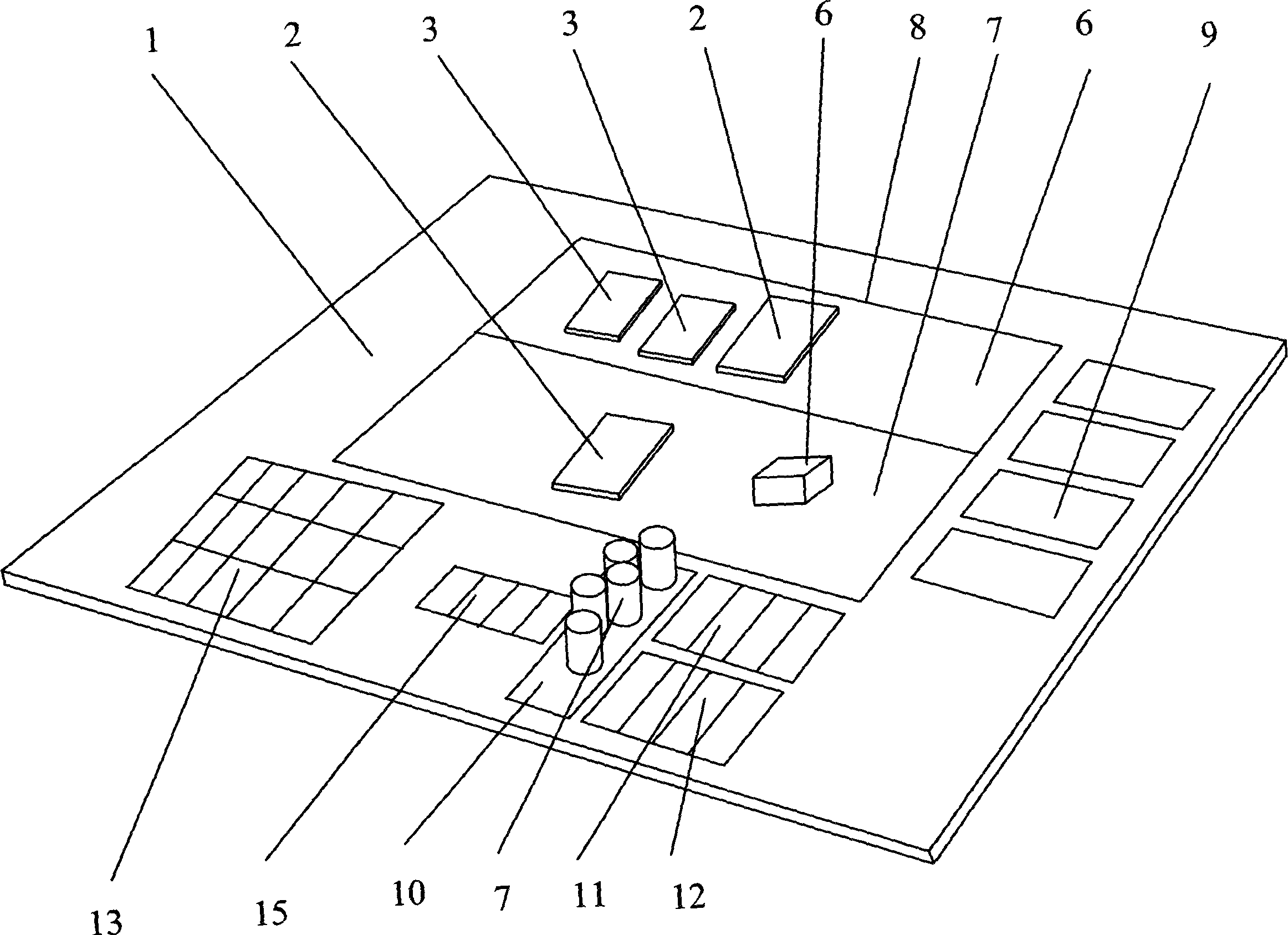 Commercial enterprise management training sand table simulating system and its use