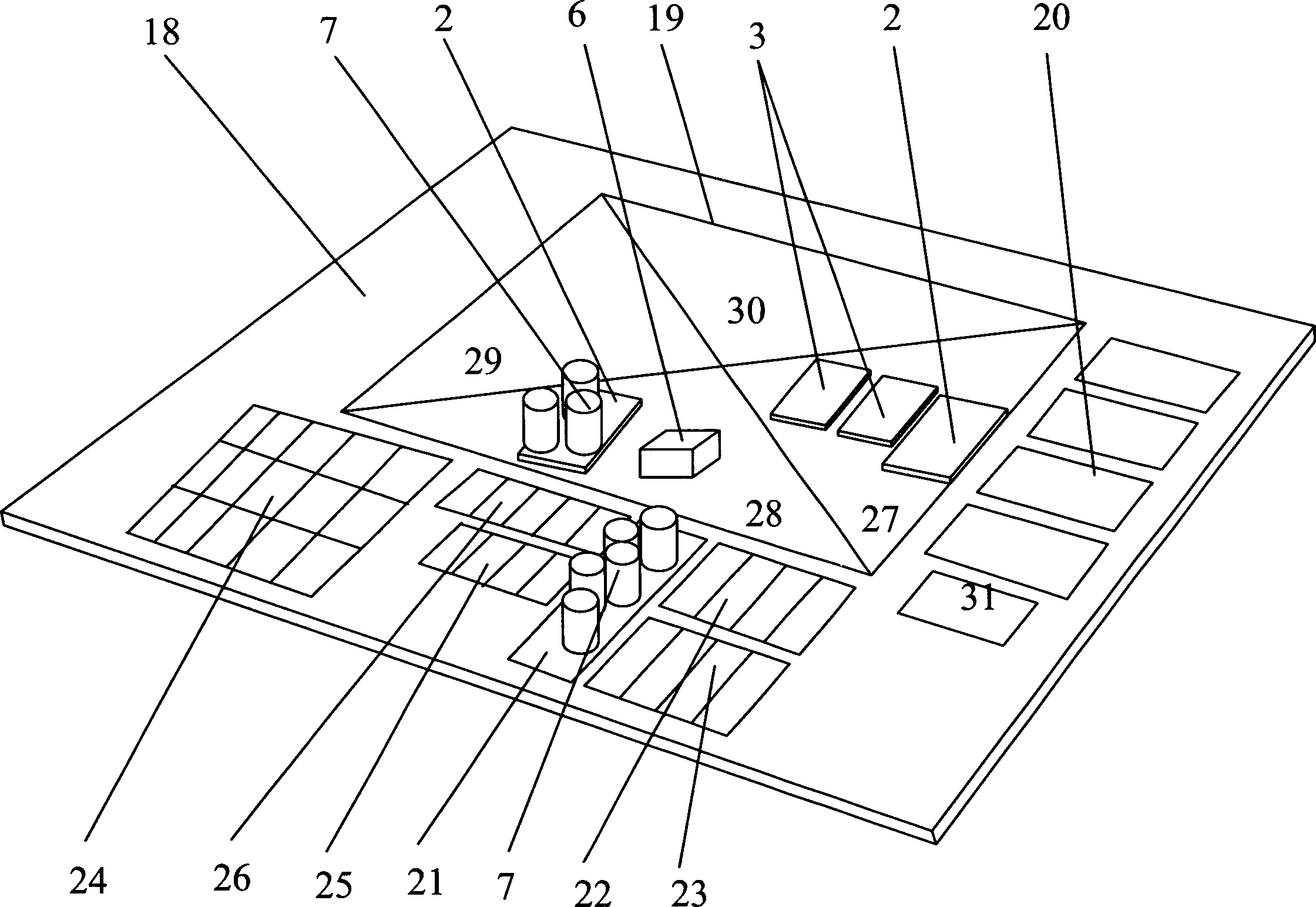 Commercial enterprise management training sand table simulating system and its use