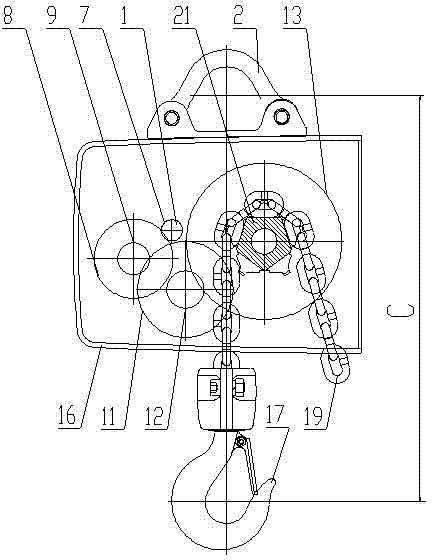 DI type electric chain hoist