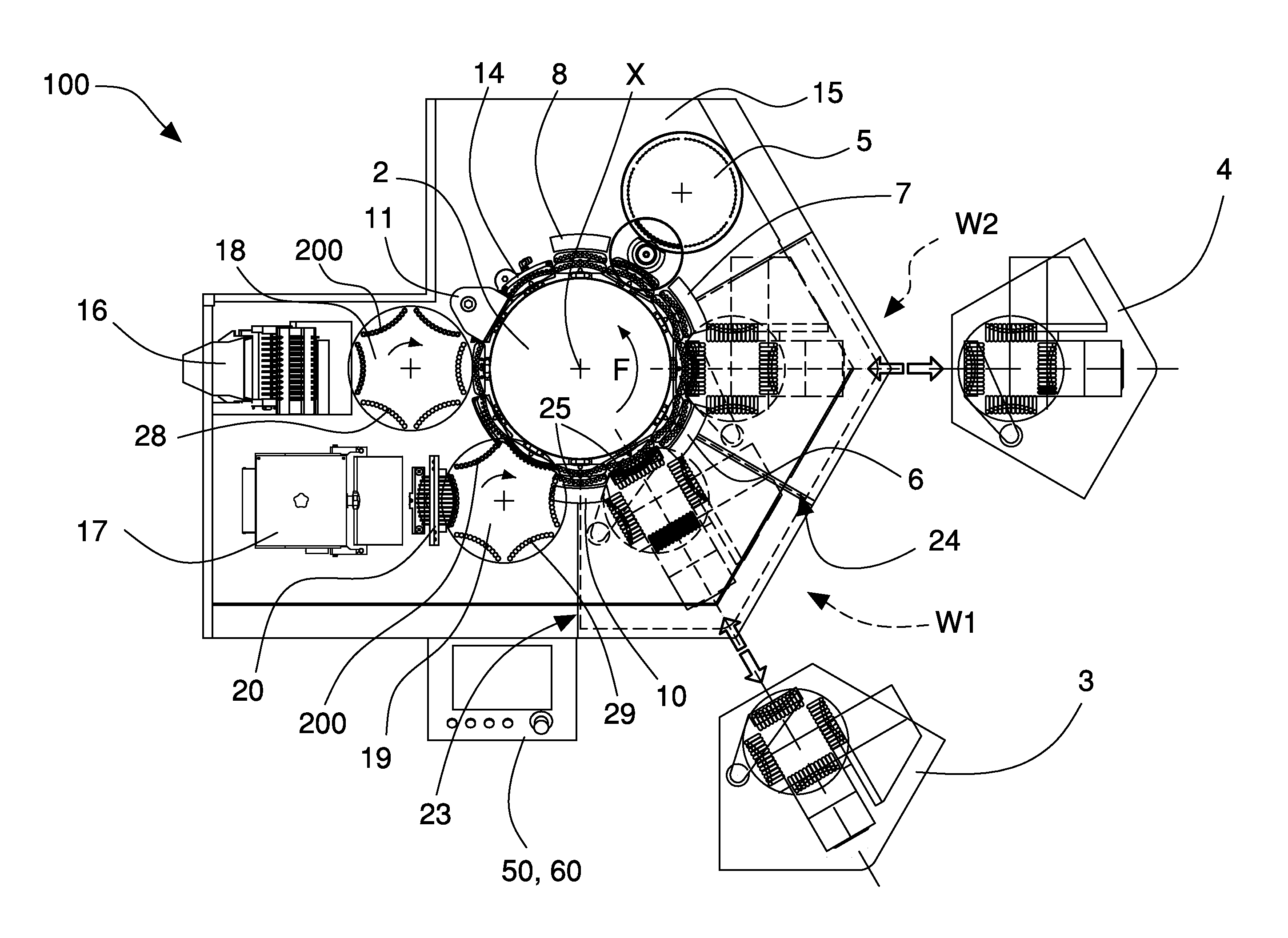 Machine and method for filling and checking capsules