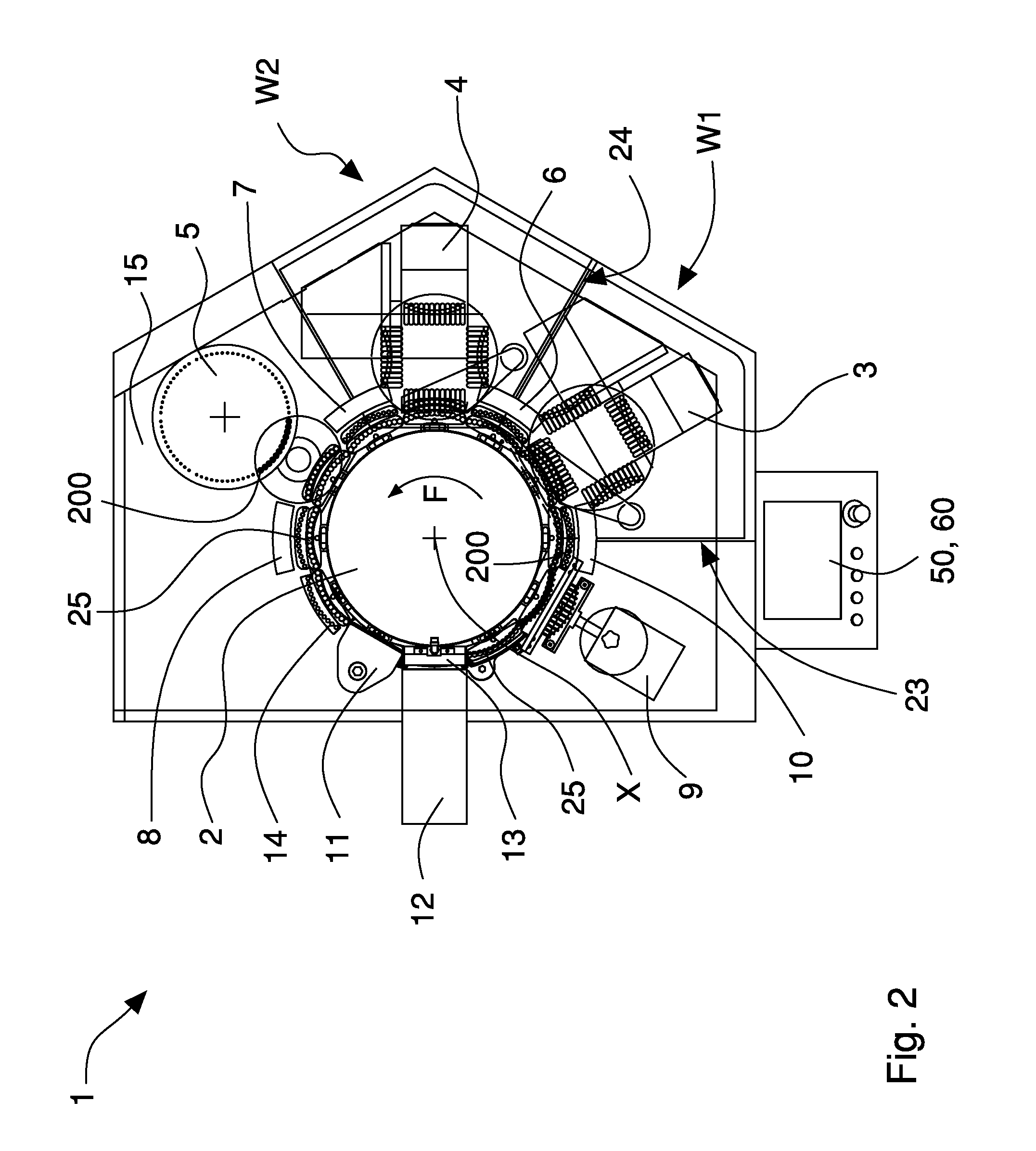 Machine and method for filling and checking capsules