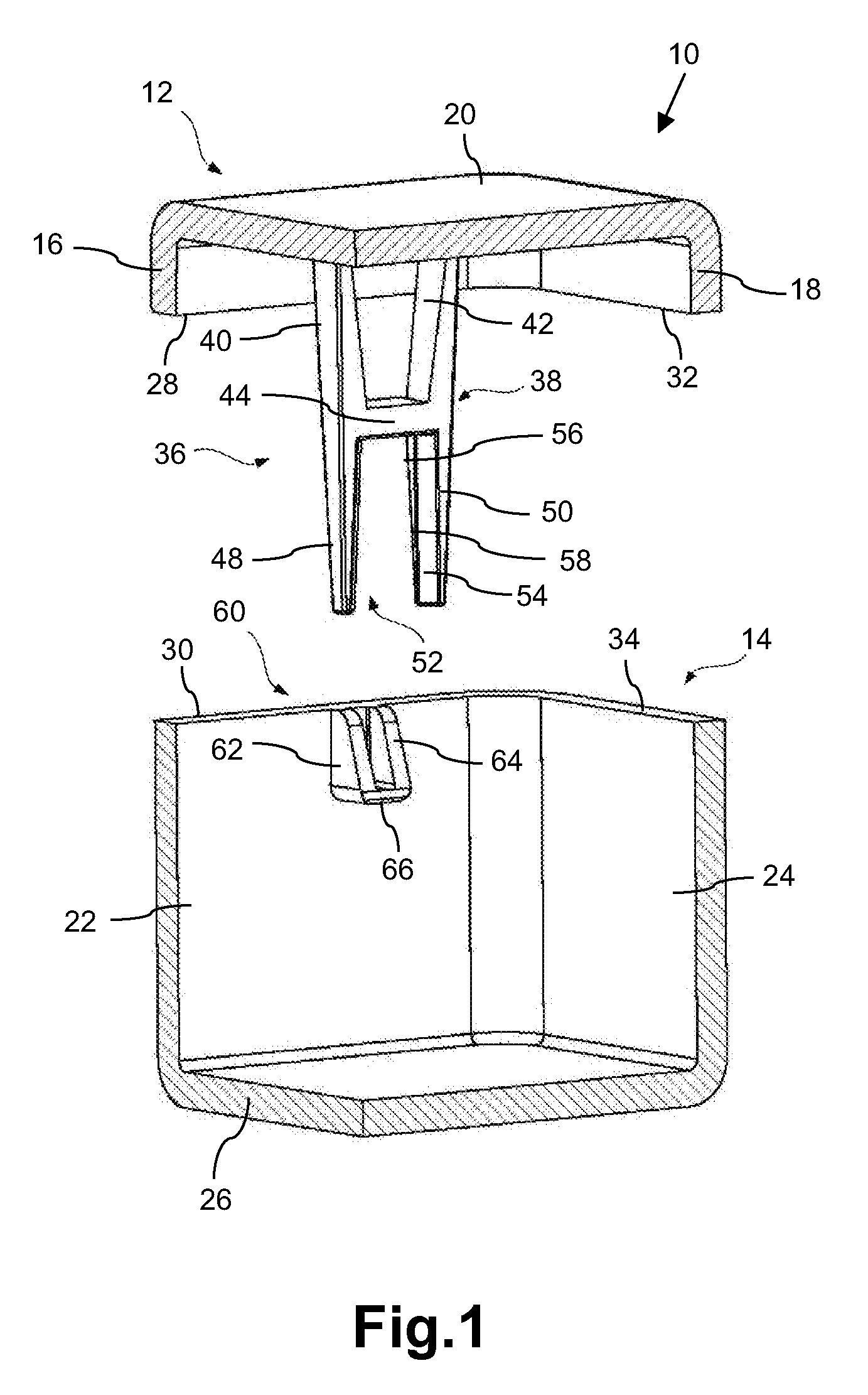 Housing with locking structure