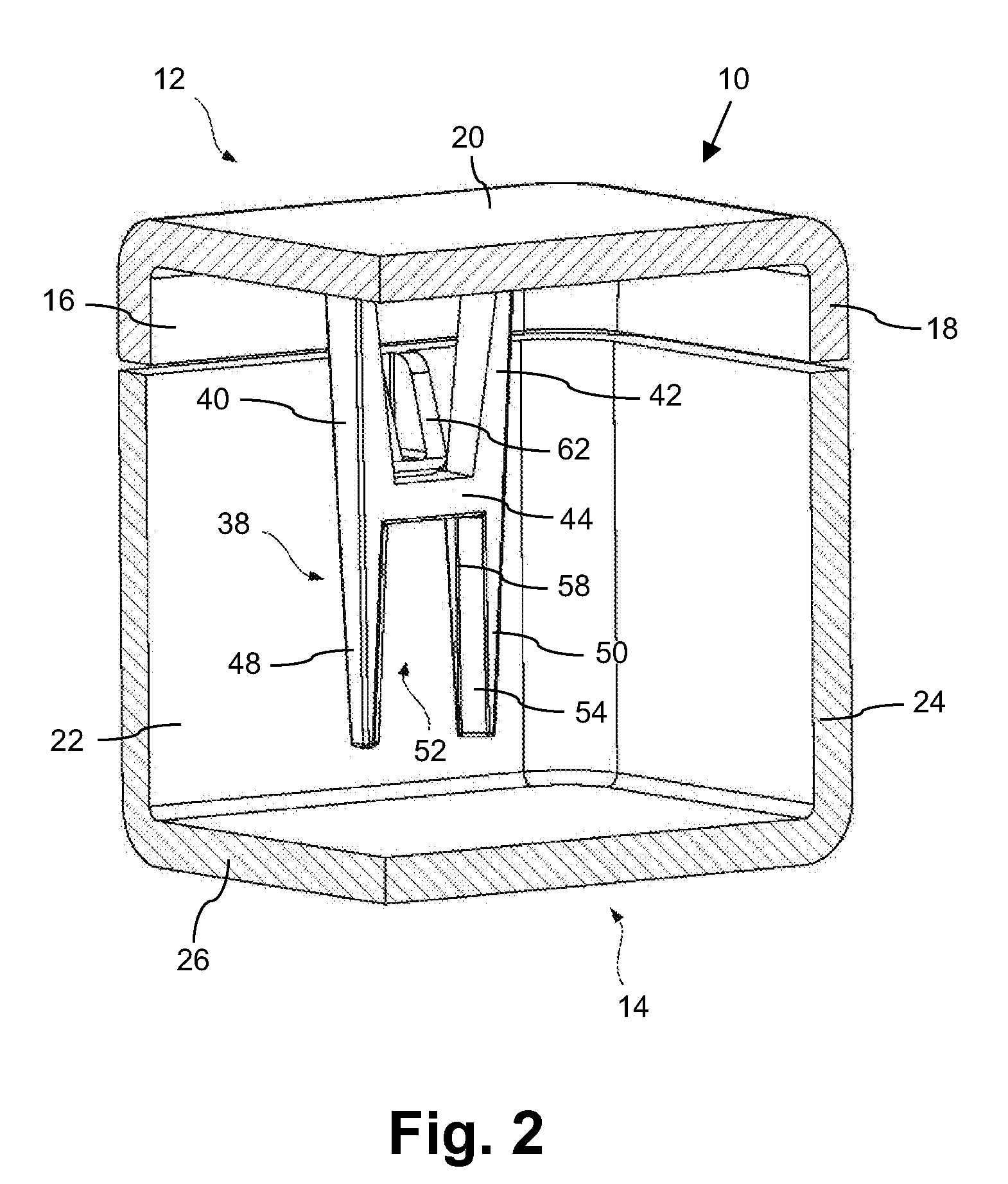 Housing with locking structure