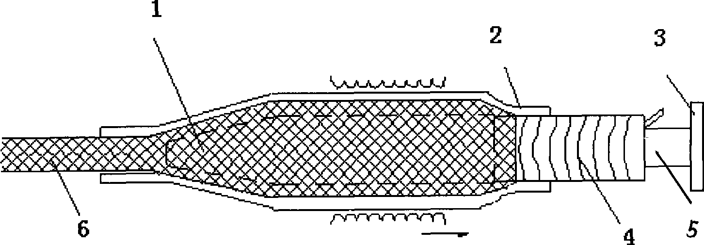 Silicon rubber sleeve expansion method and device