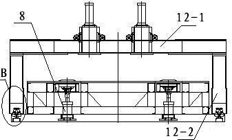 Welding process equipment for self-discharging mining carriage floor