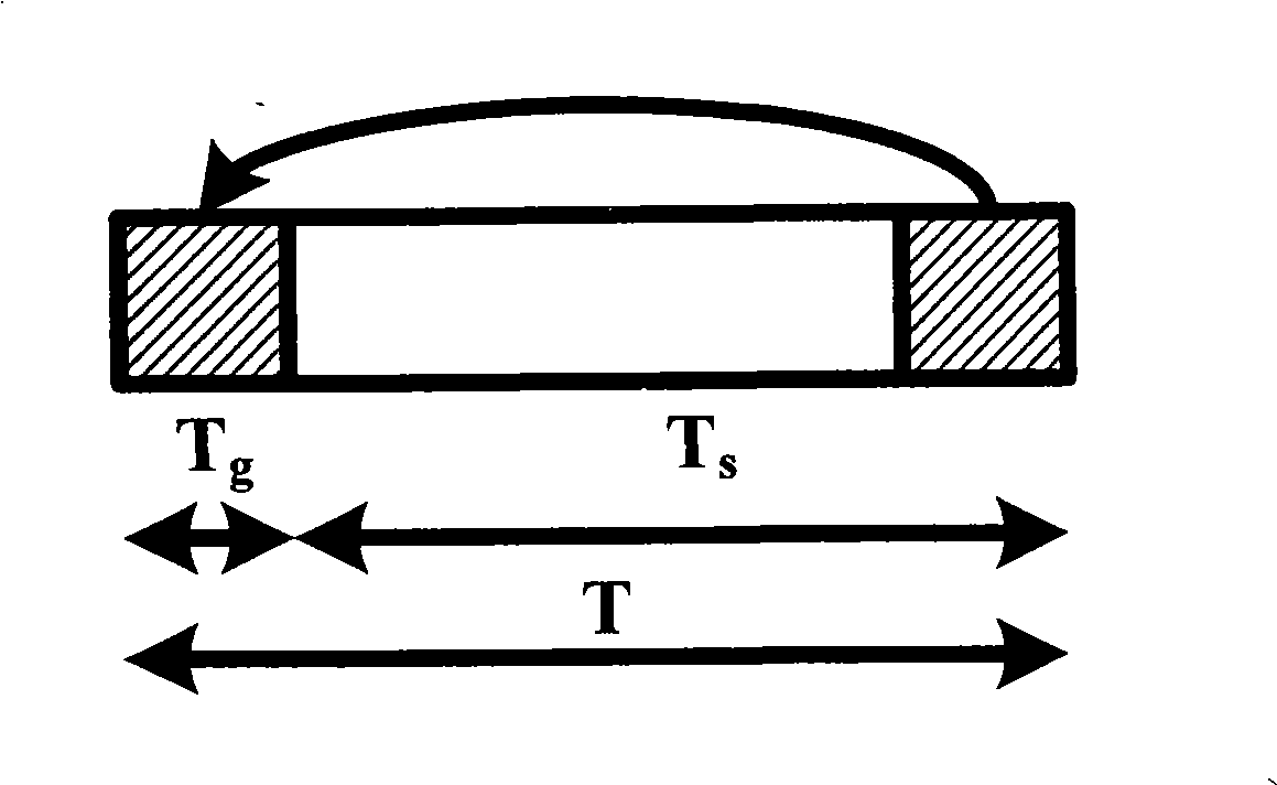 Signal transmission method for wideband wireless mobile commutation system