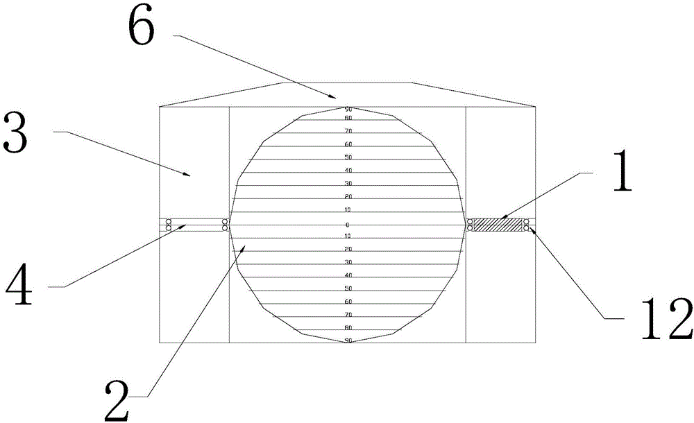 Gravity center type structural surface occurrence measuring instrument