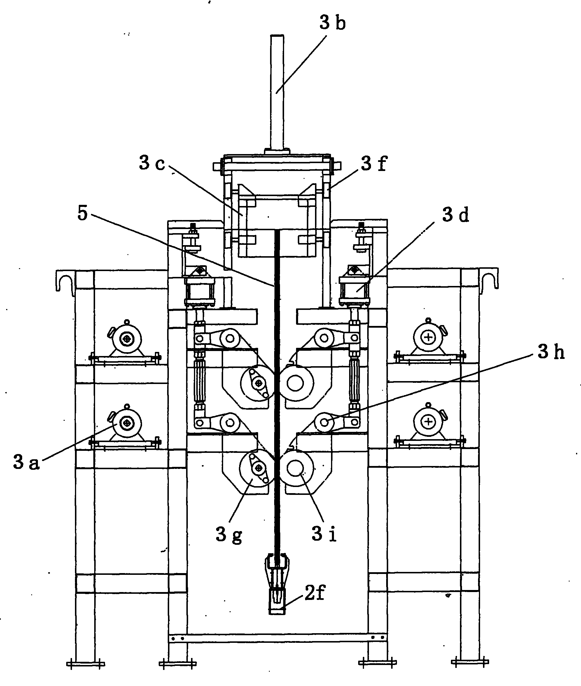 Automatic brush plate machine of zinc electrolysis cathode plate