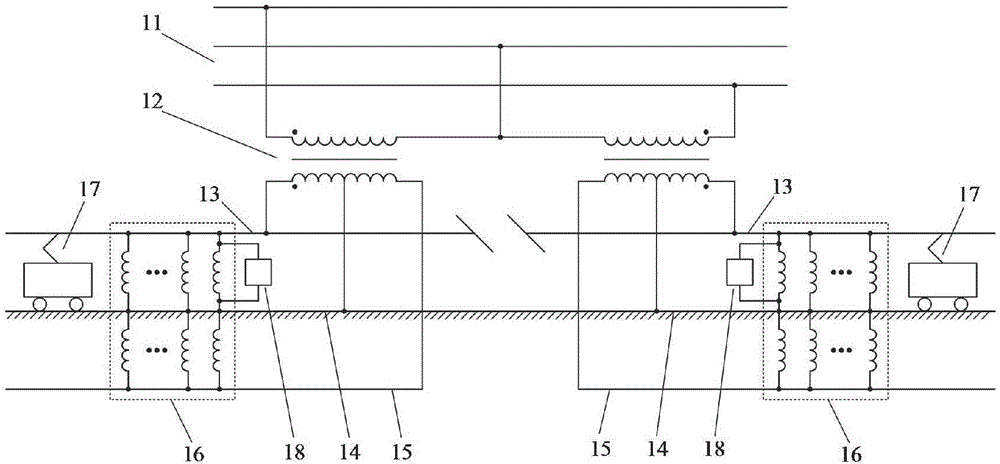 High speed railway tractive power supply system for distributed photovoltaic power supply and control method