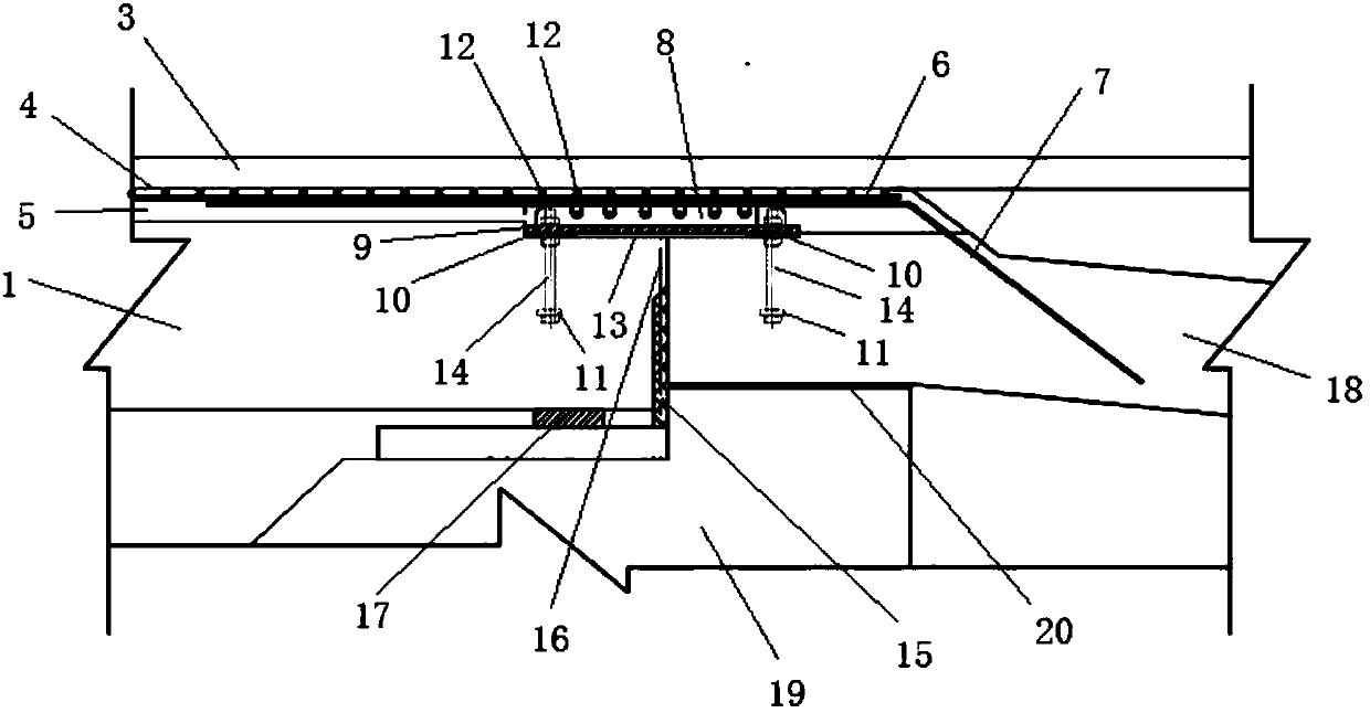 Semi-integral seamless bridge structure adapted to soft ground