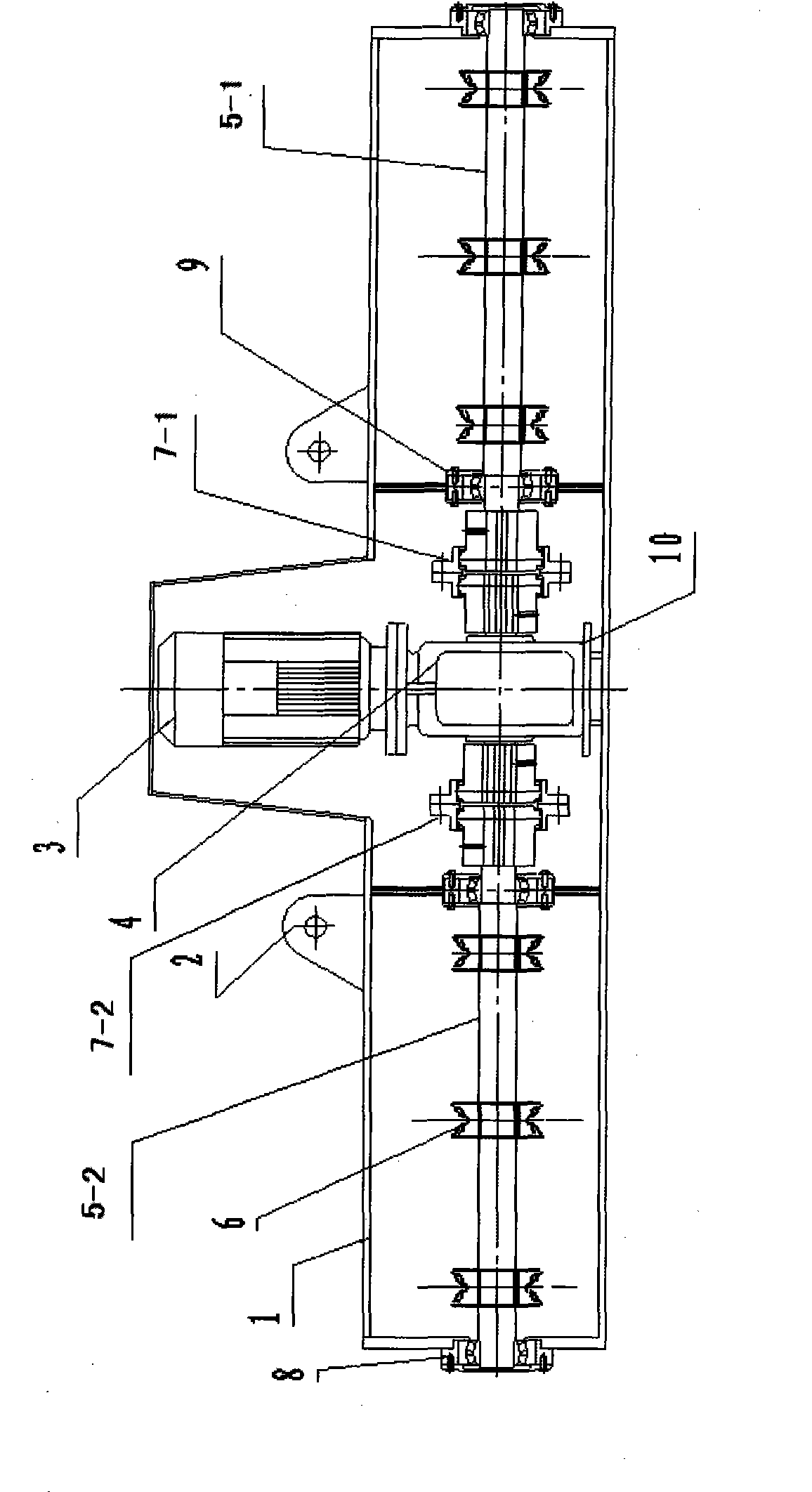 Electric box turnover device