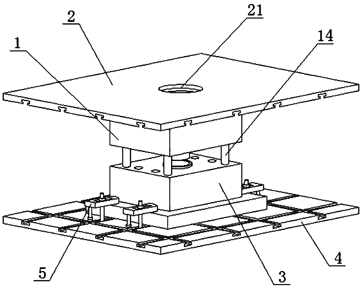 Injection molding mechanical mold capable of achieving rapid positioning