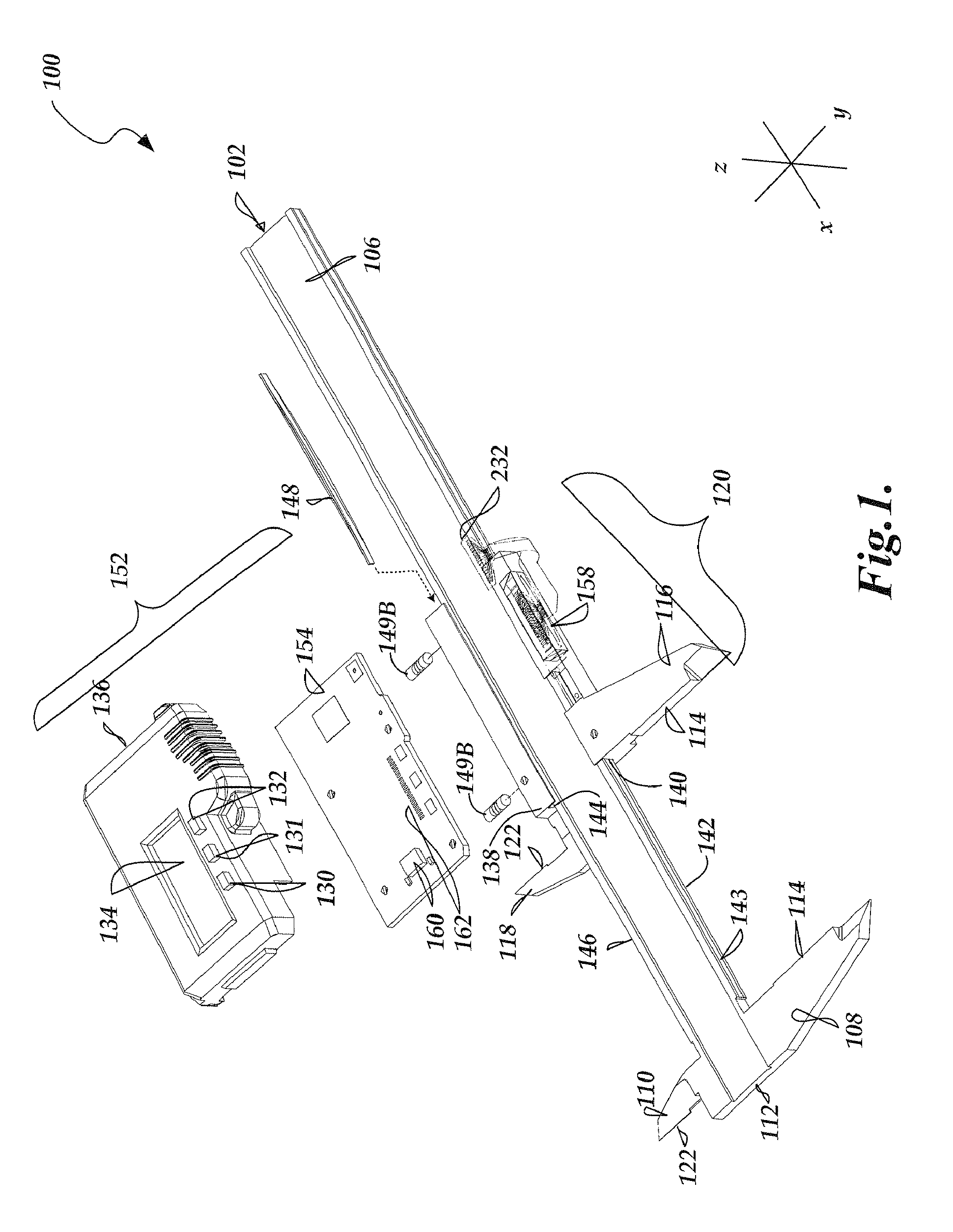 Magnetic caliper with reference scale on edge